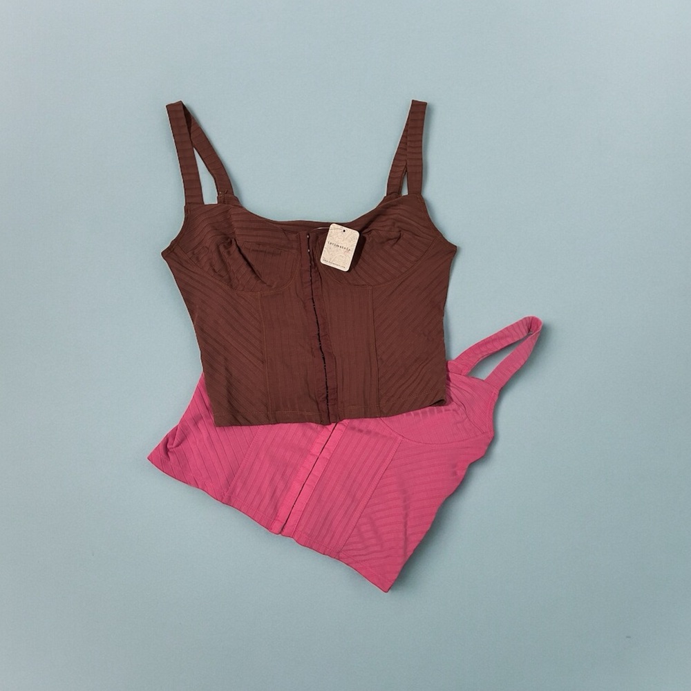 NWT Free People Intimately Hook and Eye Corset Top BUNDLE